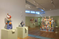 Installation view of Bigger, Better, More: The Art of Viola Frey at the Museum of Arts and Desi…
