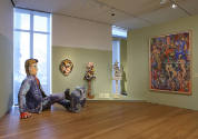 Installation view of Bigger, Better, More: The Art of Viola Frey at the Museum of Arts and Desi…