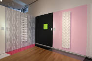 Installation view of Totally Rad: Karim Rashid Does Radiators at the Museum of Arts and Design,…