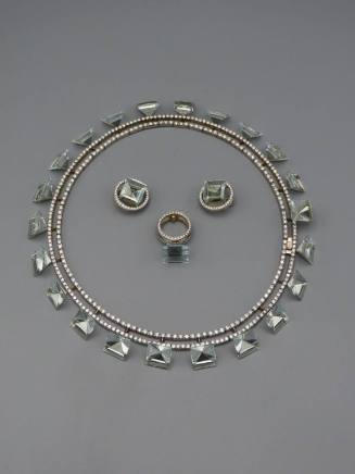 Necklace, earrings, and ring (from the “Elements” series)