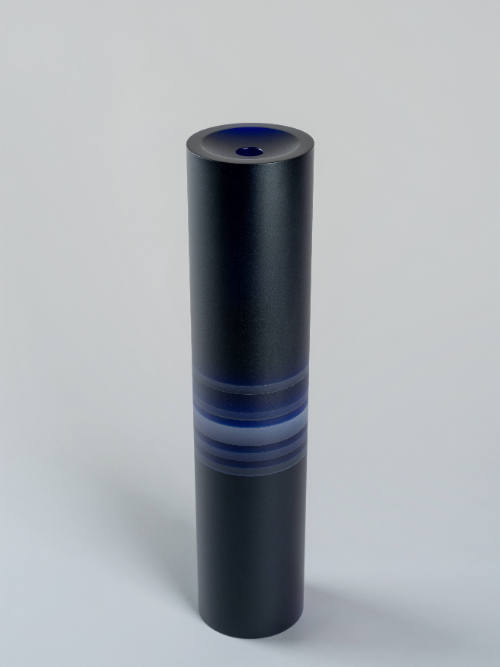 Untitled: tall blue cylinder