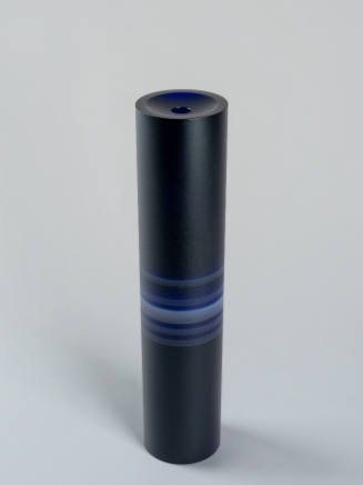 Untitled: tall blue cylinder