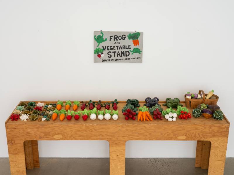 Frog and Vegetable Stand