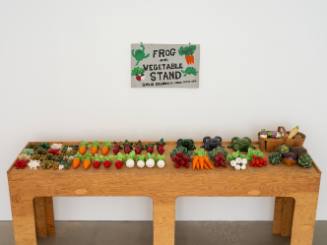 Frog and Vegetable Stand