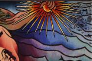 Installation view of Judy Chicago Tapestries: Woven by Audrey Cowan at the Museum of Arts and D…