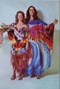 Apparel by Quinja and Multifarious Maya. Left: “Ribbon Dress,” textile; lent by Mrs. C. F. Murp…