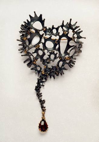 Cluster Heart Brooch