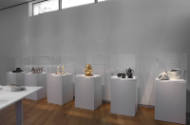 Installation view of Object Factory: The Art of Industrial Ceramics at the Museum of Arts and D…