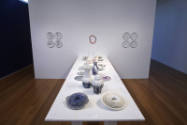 Installation view of Object Factory: The Art of Industrial Ceramics at the Museum of Arts and D…