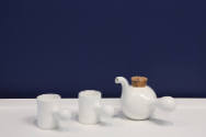 Installation view of Object Factory: The Art of Industrial Ceramics at the Museum of Arts and D…