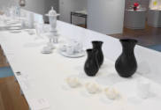 Installation view of Object Factory: The Art of Industrial Ceramics at the Museum of Arts and D…