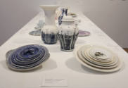 Installation view of Object Factory: The Art of Industrial Ceramics at the Museum of Arts and D…
