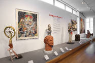 Installation view of California Dreamers: Ceramic Artists from the MAD Collection at the Museum…