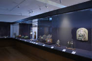Installation view of California Dreamers: Ceramic Artists from the MAD Collection at the Museum…