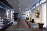 Installation view of California Dreamers: Ceramic Artists from the MAD Collection at the Museum…