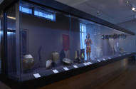 Installation view of California Dreamers: Ceramic Artists from the MAD Collection at the Museum…
