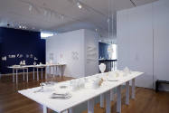 Installation view of Object Factory: The Art of Industrial Ceramics at the Museum of Arts and D…