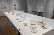 Installation view of Object Factory: The Art of Industrial Ceramics at the Museum of Arts and D…