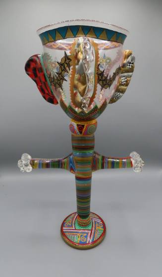 Crucifix (Painted Chalice)